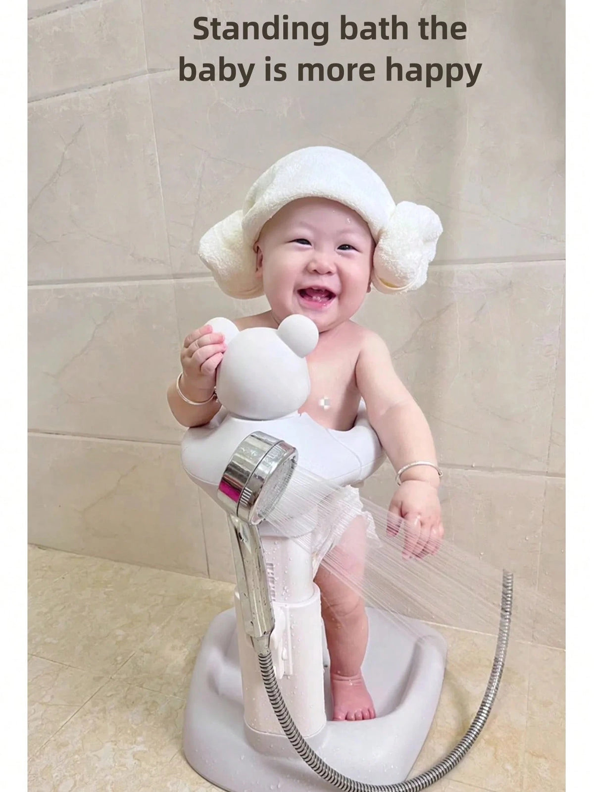 Baby Standing Shower Stand Bath Rack Support