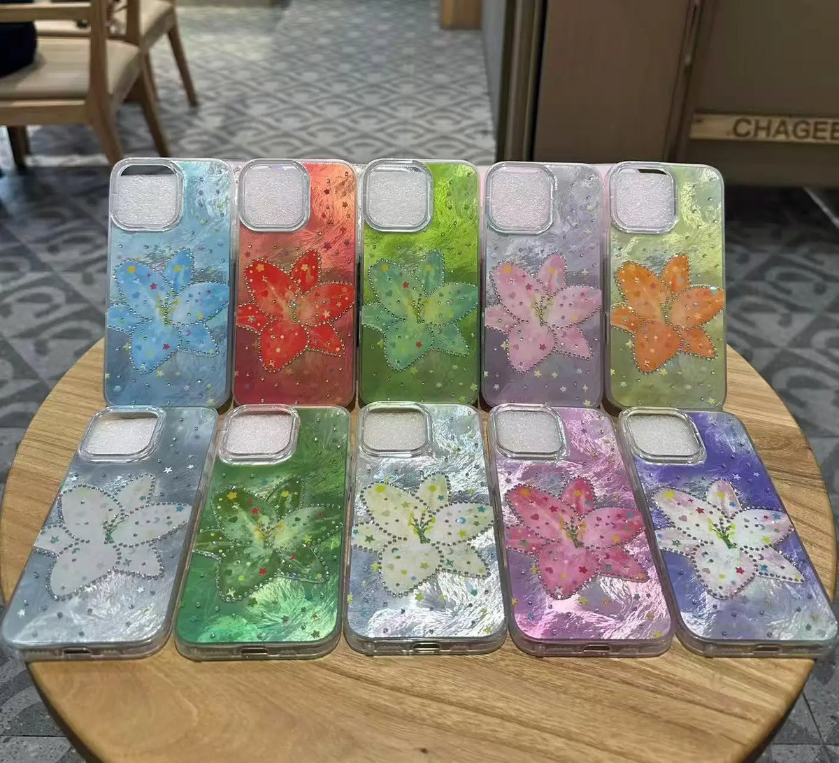 Electroplated Glitter Butterfly Stand Phone Case for iPhone
