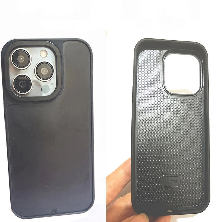 Back Grooved TPU PC Phone Case for iPhone
