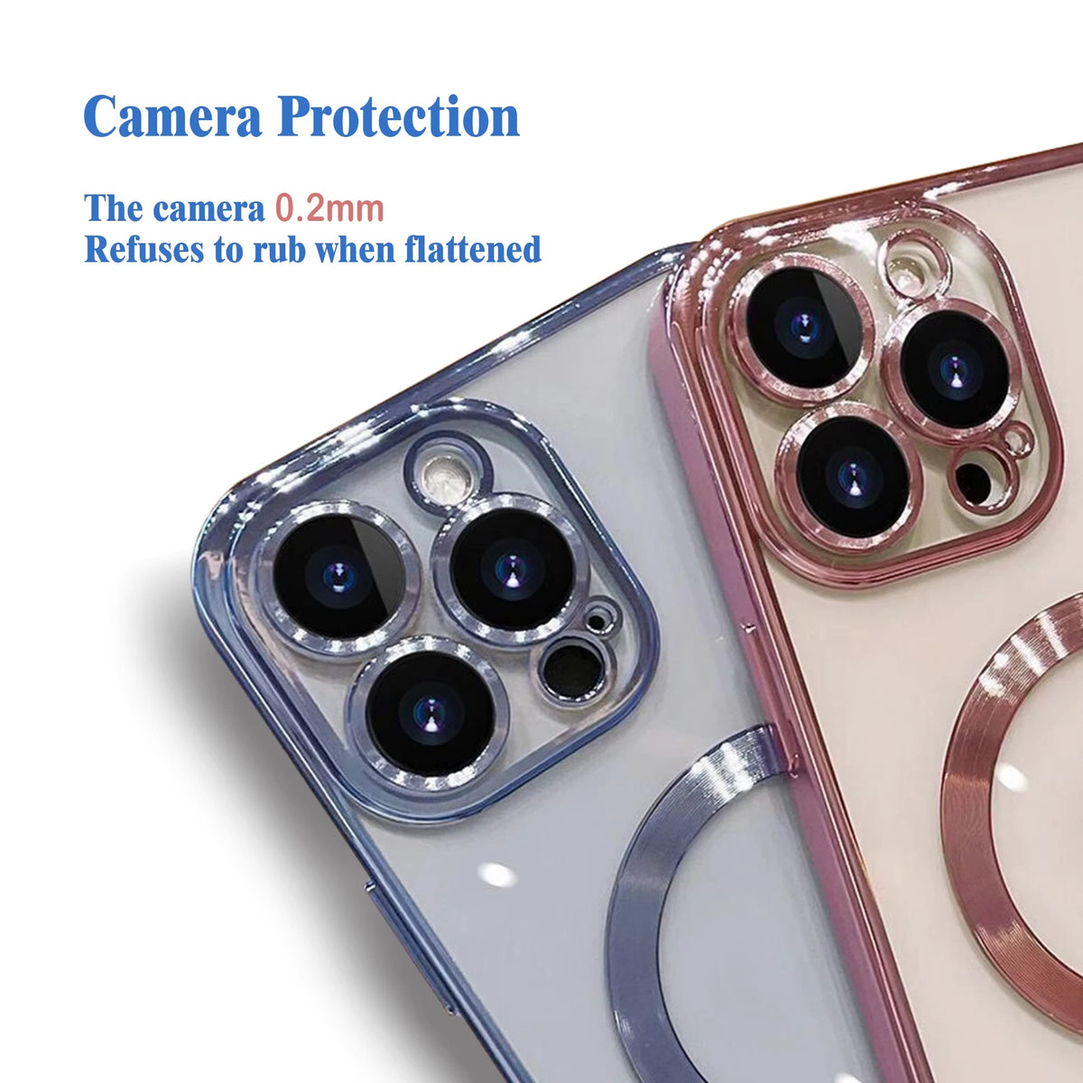 Electroplated Magnetic Suction TPU Phone Case for iPhone