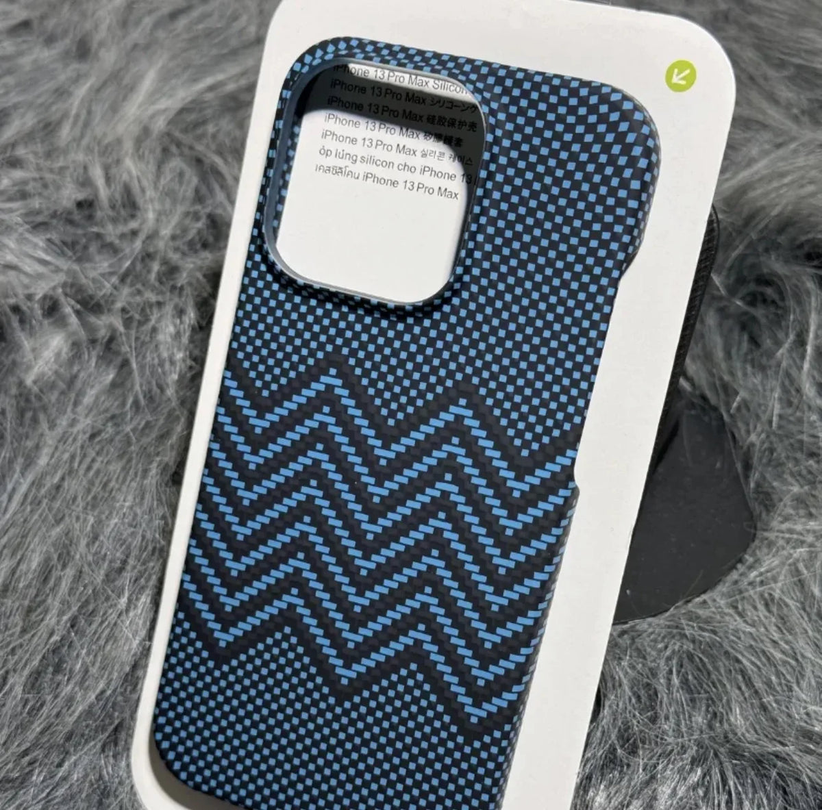 Carbon Fiber Pattern Brushed Hard PC Phone Case for iPhone