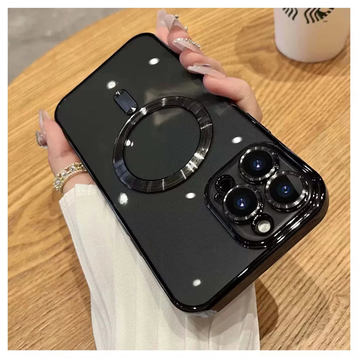 Electroplated Magnetic Suction TPU Phone Case for iPhone