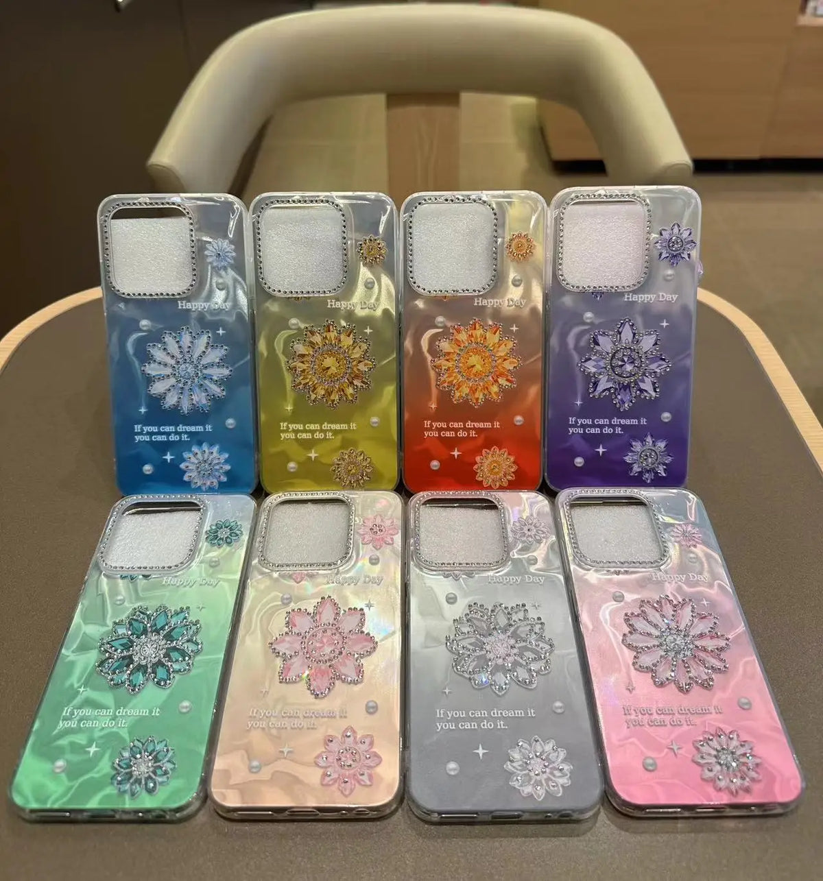 Electroplated Glitter Butterfly Stand Phone Case for iPhone