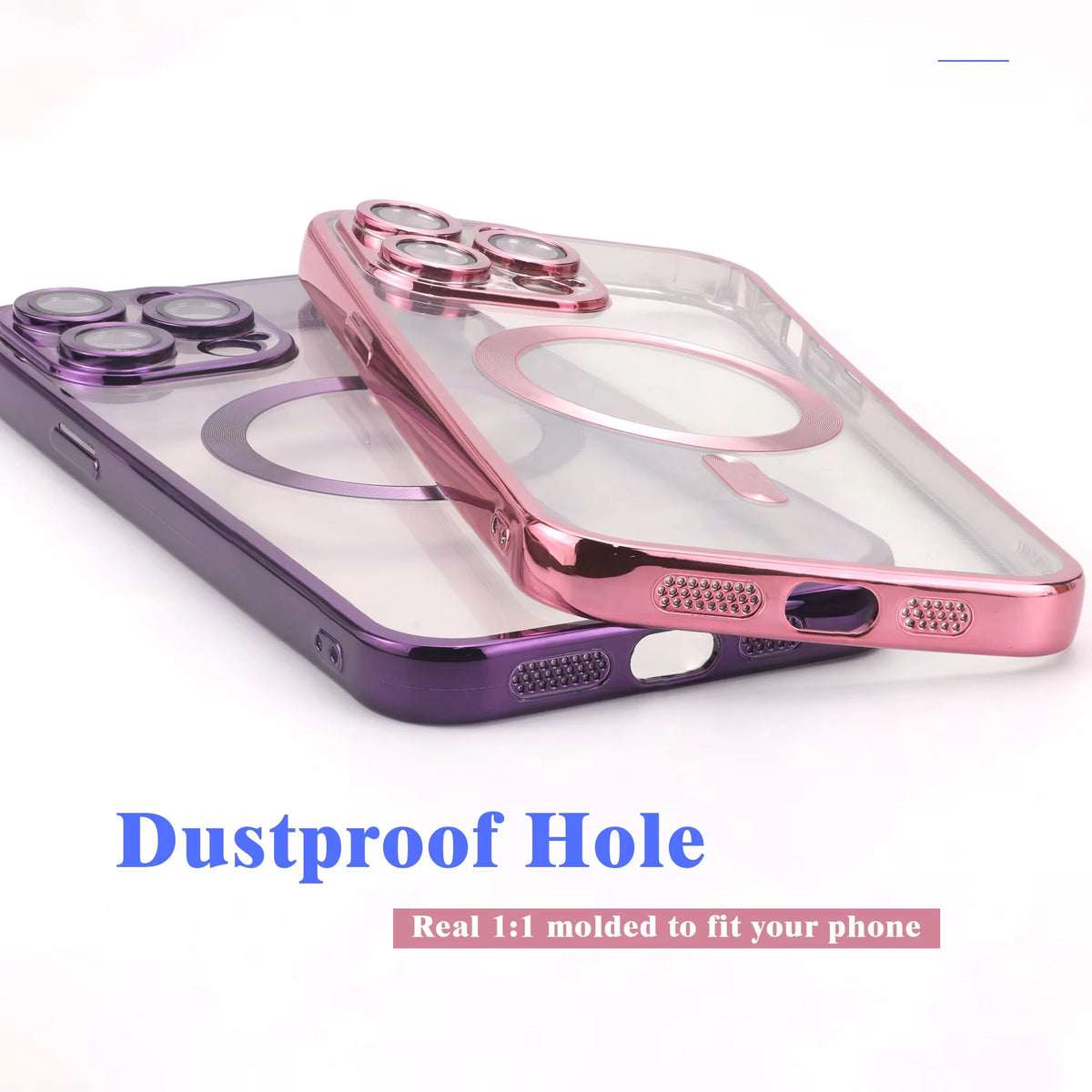 Electroplated Magnetic Suction TPU Phone Case for iPhone