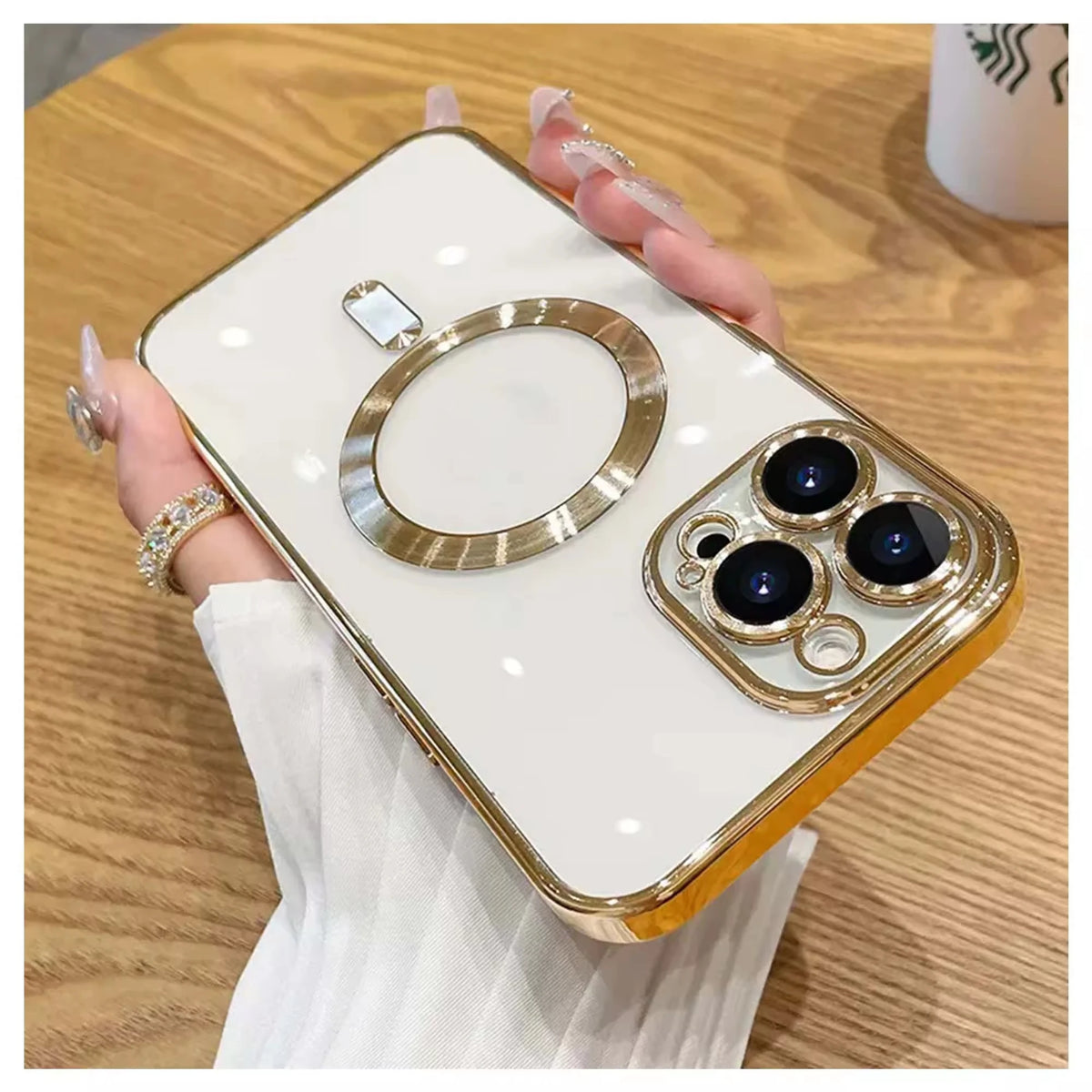 Electroplated Magnetic Suction TPU Phone Case for iPhone