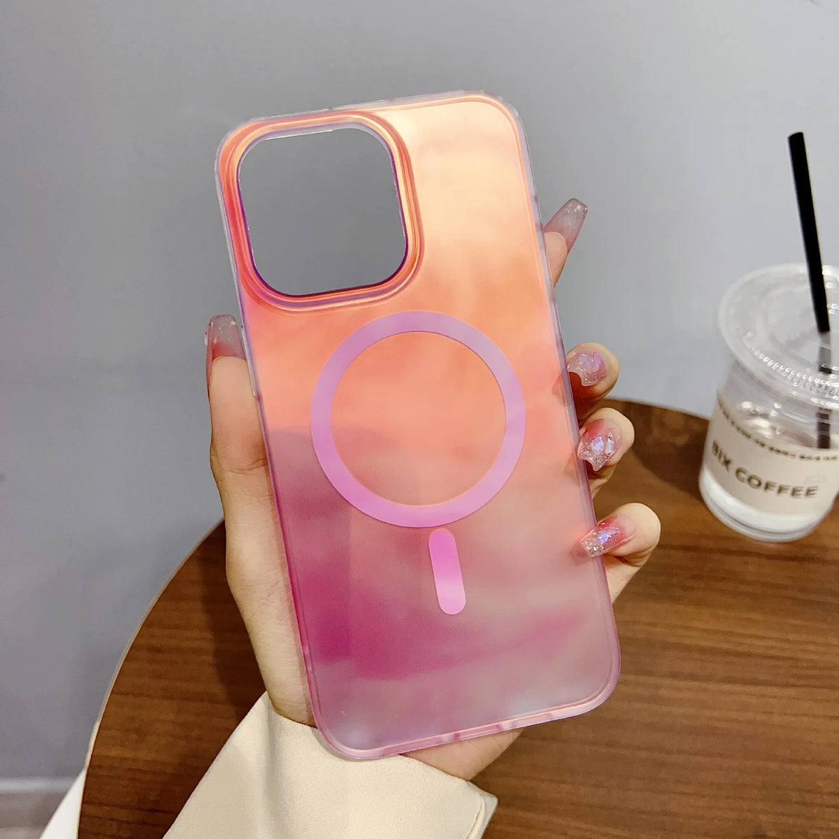 Magnetic Anti-Drop Hard PC Protective Phone Case for iPhone