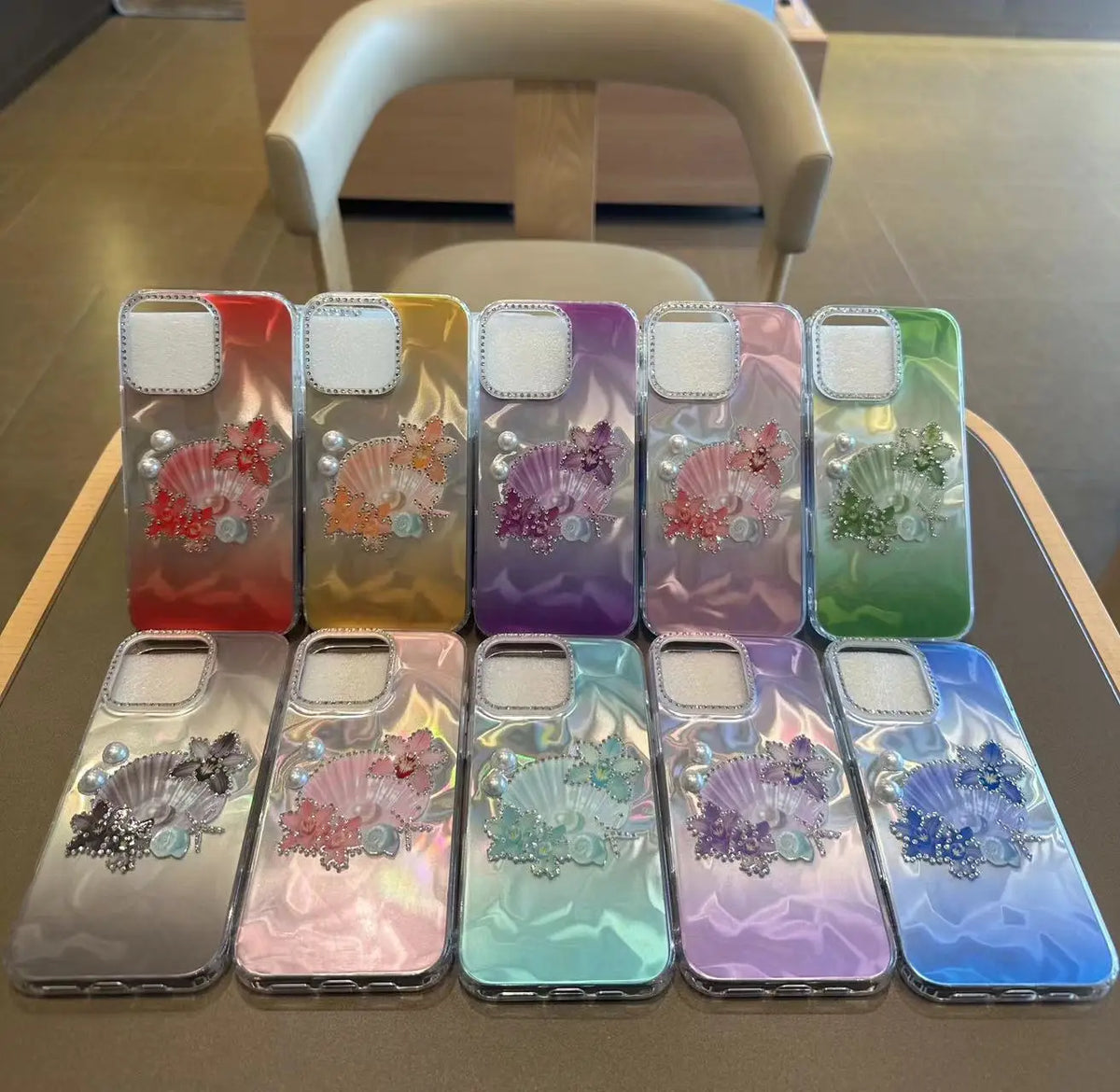 Electroplated Glitter Butterfly Stand Phone Case for iPhone