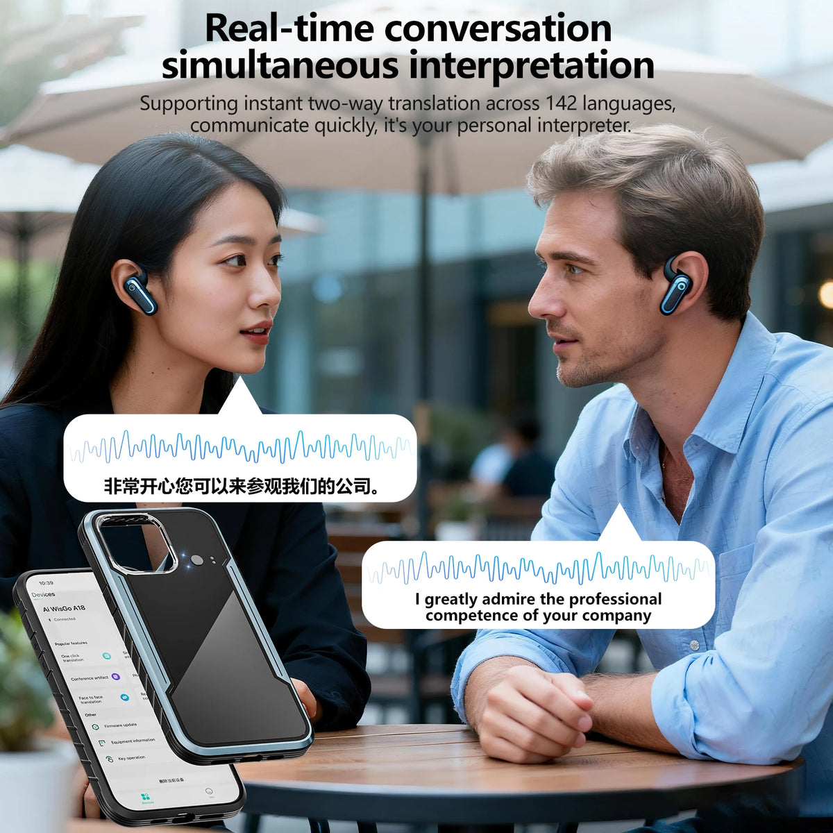 AI Voice Translation Magnetic TPU Phone Case for iPhone