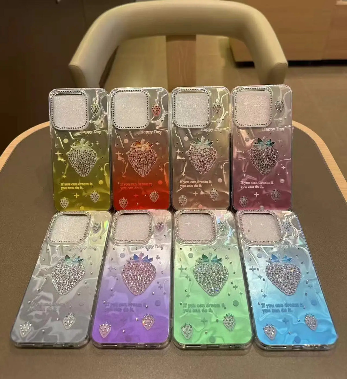 Electroplated Glitter Butterfly Stand Phone Case for iPhone