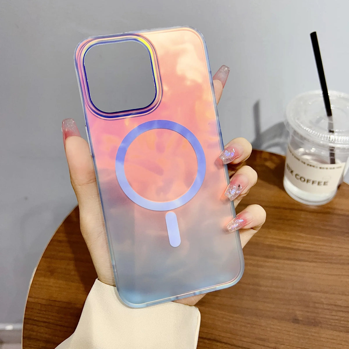 Magnetic Anti-Drop Hard PC Protective Phone Case for iPhone