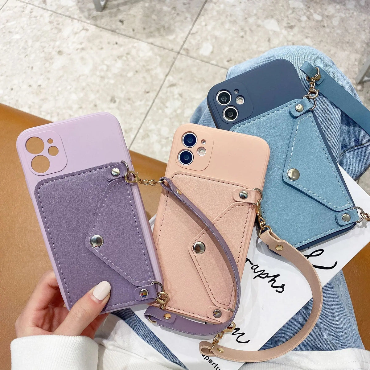 Wallet Function TPU Phone Case for iPhone