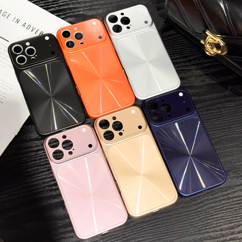 Aurora CD Pattern Slim Hard PC Phone Case for iPhone