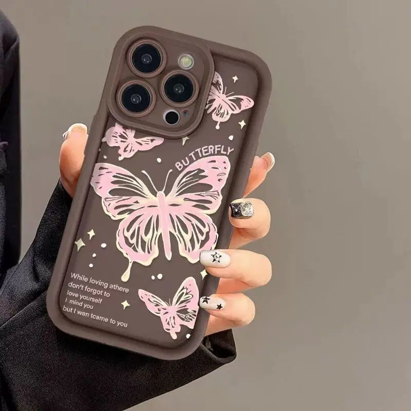 Luxury Butterfly Shockproof Phone Case for iPhone