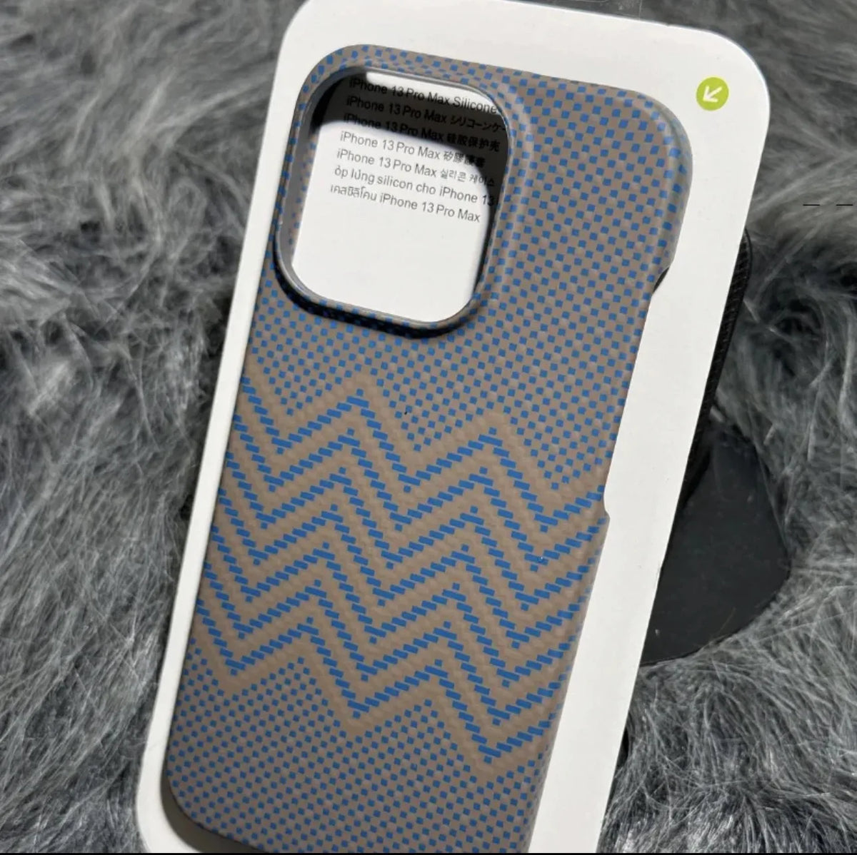 Carbon Fiber Pattern Brushed Hard PC Phone Case for iPhone