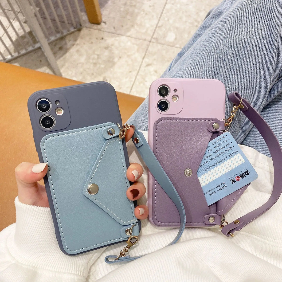 Wallet Function TPU Phone Case for iPhone