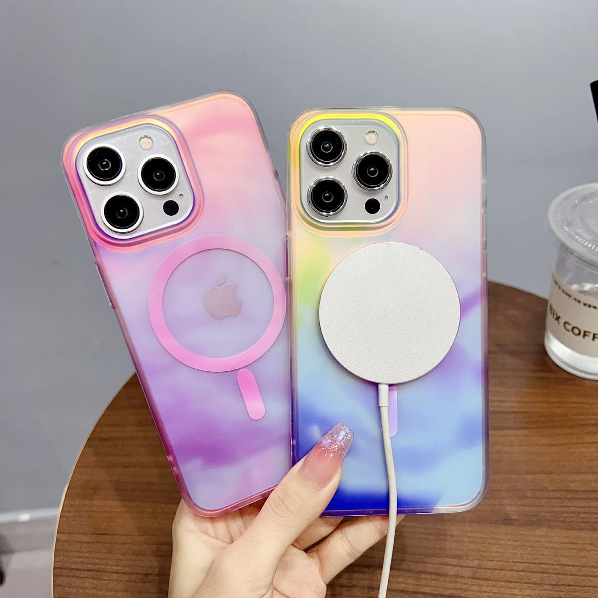 Magnetic Anti-Drop Hard PC Protective Phone Case for iPhone