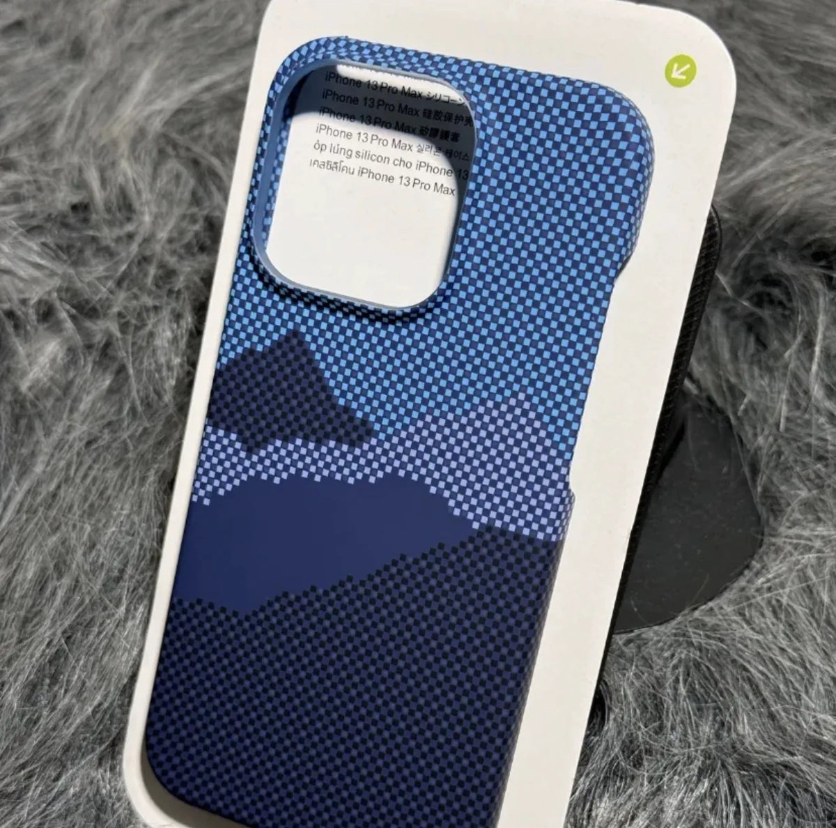 Carbon Fiber Pattern Brushed Hard PC Phone Case for iPhone