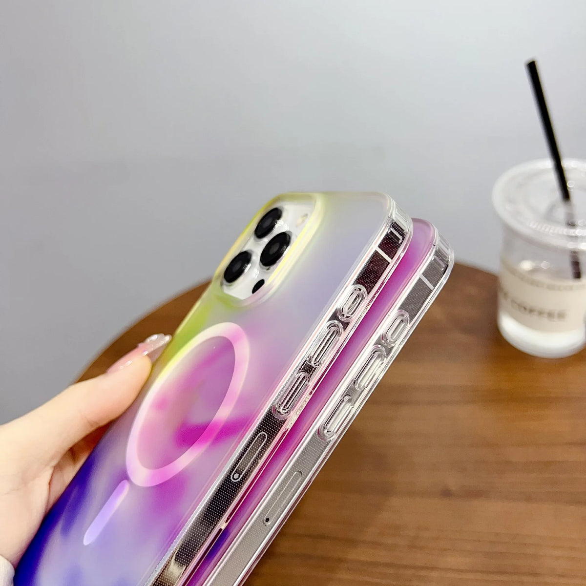 Magnetic Anti-Drop Hard PC Protective Phone Case for iPhone