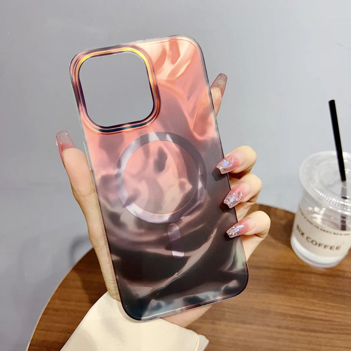Magnetic Anti-Drop Hard PC Protective Phone Case for iPhone